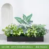 [Serie X80] Maceta Combinación Plantas Verdes Macetero Caja de Flores Flor Artificial Decoración Floral Planta Artificial Decoración de Paisaje Interior y Exterior