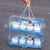 Caja portátil transparente para la nueva temporada de graduación, adornos decorativos para pasteles, caja de regalo, caja de embalaje, tarjeta de feliz graduación enchufable