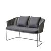 Cadeira de vime personalizada para exterior, móveis para pátio, villa, mesa e cadeira de vime, conjunto à prova d'água, jardim, varanda, vime casual