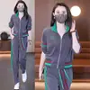 Conjunto de roupas esportivas casuais da moda para mulheres, moda nova primavera e outono 2026, moletom estiloso que rejuvenesce, conjunto de duas peças para corrida