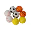 Pelota Antiestrés de PU Transfronteriza de 4 cm con Impresión Completa, Balón de Fútbol de Espuma para Alivio del Estrés, Baloncesto de Espuma para Apretar, Béisbol para Apretar, Pelota de Tenis a Precio de Fábrica