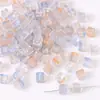 Cuentas de Cristal de 7mm Cubo Iridiscente Degradado Cuentas Pequeñas Cuentas Sueltas Hechas a Mano DIY Pulsera de Cuentas Accesorios de Joyería Materiales Venta al por Mayor