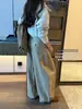 Su Xinlan/YOUMO Pantalones casuales versátiles de pierna ancha con curva adelgazante estilo coreano de otoño 1762 (con cordón en la cintura)