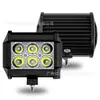 En Stock Miki Modelo de 4 pulgadas 18W 6 LEDs Cabezal de Aluminio Luz de Trabajo LED para Coche Alta Luminosidad Luz para Parachoques Delantero de Vehículo Todoterreno