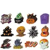 Nuevas Decoraciones de Halloween Adornos Planos de Madera para Colgar en la Pared Atmósfera Festiva Suministros para Fiestas Decoración del Hogar