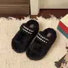 Zapatos de invierno y otoño gruesos de piel de perla, estilo perezoso, con cordones, para mujer, nuevo calzado de exterior 2026, zapatos de algodón, con lazo, punta redonda