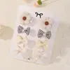 Acessórios de Cabelo de Laço Mais Vendidos da Amazon para Crianças, Flores de Tecido, Presilhas Bico de Pato Fofas e Doces, Acessórios de Cabelo para Bebê 5260