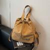 Mochila Simple con Cordón de Estilo Japonés Nueva Bolso de Mano para Viajes al Aire Libre Bolso de Hombro Único Mochila Deportiva de Gran Capacidad Transfronteriza