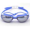 Gafas de natación de silicona antivaho, impermeables y de una sola pieza, galvanizadas HD, superventas para adultos, venta directa de fábrica