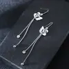 Pendientes Largos de Cadena Black Swan de Amazon Transfronterizos Accesorios de Niña Lindos de Dibujos Animados Pendientes Elegantes de Nicho Directo del Fabricante