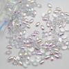 Gema Artificial Zircônia Cúbica Face de Ovo Base Plana Face Lisa Forma de Ovo Face Pop Mancha Oval Face Brilhante