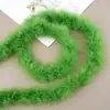 Tira de plumas planas de color directo de fábrica Tira de lana de pavo materiales de decoración manualidades regalo de Navidad DIY