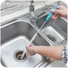 Limpiador de Drenaje para el Hogar, Cepillo para Eliminar Cabello de Lavabo de Baño, Cepillo para Limpieza de Tuberías de Lavabo de Cocina