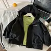 Elegante chaqueta con capucha para bebés y niños pequeños, niños y niñas, chaqueta de trabajo de primavera y otoño 2026 para bebé, cortavientos infantil para exteriores
