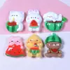 Animales de Dibujos Animados Sandía DIY Accesorios de Resina Pasador Hecho a Mano Funda para Teléfono Móvil Pegatina para Vaso de Agua Pegatina para Refrigerador Hebilla de Zapato Al por Mayor