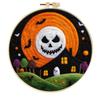 Ins Venta Caliente Halloween Fantasma Calabaza Decoración de Fieltro Colgante para Niños Dibujos Animados Poke Fieltro de Lana Agujado Bordado a Mano Poke