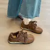 Moda Retrô de Outono Tênis Alemão Feminino 2026 Novo Mais Vendido Super Popular Versátil Solado Plano Cano Baixo Tênis Esportivo Casual