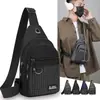 Nova Bolsa de Peito da Moda Versátil Estilo Coreano para Homens, Bolsa Transversal Portátil Repelente à Água, Mochila Multicamadas de Grande Capacidade para Lazer ao Ar Livre