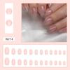 Doce e gentil branco doce menina Nail Art Nail Patch Terminado Advanced Sense Fake Nail Removível Wearable