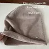 Sombreros de otoño e invierno para mujer, gorros holgados que estilizan el rostro, sombreros versátiles de punto estilo coreano que cubren las orejas, gorros cálidos de lana tejida, sombreros postparto