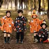 Fantasias de Halloween Infantis para Meninos e Meninas, Camisetas de Abóbora e Morcego, Fantasias de Performance com Capa para Jardim de Infância, Tops da Moda de Manga Longa