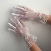 Ventas Directas de Fábrica Guantes de Boda Malla de Encaje Puntos de Polca Lazo Novia Sesión de Fotos de Boda Gran Cantidad Buen Precio