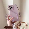 Amazon para Apple 14promax correa de silicona para teléfono cruzada 13 color sólido funda de teléfono con correa de cuatro esquinas
