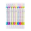 Resaltador Borrable Marcador de Doble Punta para Journaling, Marcador para Estudiantes, Marcador de Puntos Clave, Color Fluorescente