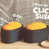 Llavero colgante bestseller transfronterizo impreso en 3D, figura de clicker para dedos de la serie de sushi individual, accesorio para mochila