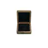 Caja de Exhibición Cuadrada de Nogal Negro de Madera Maciza para Monedas Conmemorativas Caja de Almacenamiento con Forro de Terciopelo Caja de Almacenamiento para Protección de Monedas