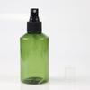 Frasco Spray 150ml Verde Escuro Ombro Inclinado Frasco Spray Névoa Fina Frasco Spray Plástico Pet Frasco Pequeno Portátil Vazio