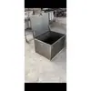 Caja de Herramientas Grande de Chapa de Hierro Caja para Llevar de Placa de Acero Inoxidable con Cerradura Caja de Almacenamiento Organizador Caja Vacía para Montar en el Coche