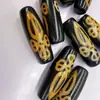 Joyería DIY con Cuentas, Collares, Pulseras, Cuentas de Buda, Ágata Negra Antigua de Tíbet Weathered, Maza Vajra, Cuentas de Dharma