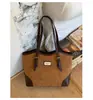 Bolso Retro de Gran Capacidad Estilo Coreano para Mujer, Nuevo Modelo 2025, Bolso para Estudiantes Universitarios, Bolso de Mano de Alta Gama, Bolso Tote