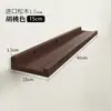 Estante de Pared de Madera Maciza para Sala de Estar, Comedor, Dormitorio, Estante Decorativo para Pared de Fondo Montado en la Pared, Estante Recto para Uñas