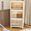 Caixa de Armazenamento Dobrável Grande Capacidade Armário de Armazenamento Extra Grande Porta Dupla Caixa Organizadora Doméstica Armário para Roupas Cobertores Colchas