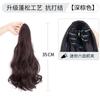 Peluca de cola de caballo para mujer, de imitación, de cuerpo entero, con pinza, para cabello alto, estilo cyber celebridad, trenza falsa, cabello rizado, cola de caballo falsa y esponjosa natural.