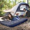 Colchón Inflable Portátil Grueso Plegable Doble de Protección Ambiental PVC Flocado Panal a Prueba de Humedad para Acampar al Aire Libre Transfronterizo