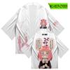 Camisa japonesa tipo kimono fino tipo cárdigan con estampado de plumas periféricas de anime de Spy Play House