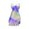 Fabricante Venta al por Mayor Fiesta de Cumpleaños de Princesa Propuesta con Luces Corona Tiara Puesto Lazo Luminoso Velo de Perlas