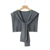 Chal Pequeño Tejido de Moda para Mujer, Capa Corta Versátil para Habitación con Aire Acondicionado, Capa Protectora del Cuello, Chal Pequeño en Capas 26