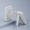 Carregador Portátil Magnético Sem Fio Transfronteiriço com Suporte para Cabo Embutido, Grande Capacidade de 20000mAh, Fonte de Alimentação Móvel de Carregamento Super Rápido