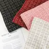 Tela Tweed Hilo Dorado y Plateado, Tela de Cuadros Tejido Grueso, Empaque para Ramo Hecho a Mano DIY, Material para Bolsos de Moda