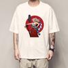 Camiseta de Verano para Hombre de Una Pieza Estampada Luna Ligera Oda Manga Corta y Bestias Campesinas Kedo Animación Ropa Circundante
