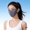 Máscara de Sol Protetora para Olhos 3D Tridimensional Sem Costura Rosto Inteiro Unissex Anti-UV Respirável Fina Máscara de Proteção Solar Venda por Atacado