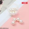 Perlas de imitación ABS para realzar, accesorios de bricolaje, pulseras, collares, joyas con cuentas, cuentas sueltas no porosas.