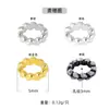 Disco Espaçador de Prata de Lei S925 com Textura Martelada DIY Fio Trançado Artesanal Acessórios para Colar e Pulseira Componentes de Joias de Prata Contas Espaçadoras