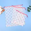 Bolsas con cordón Bolsas con cordón en stock al por mayor Transparentes esmeriladas en blanco Bolsas de embalaje de plástico para almacenamiento de ropa, calcetines y zapatos