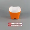Vajilla de Melamina Plato de Dos Colores para Restaurantes de Hot Pot y Barbacoa, Plato Cuadrado de Barbacoa Comercial Imitación Porcelana