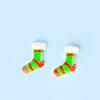 Calcetines de Navidad de resina muñeco de nieve Papá Noel accesorios horquilla goma elástica accesorios funda para teléfono móvil diy al por mayor
